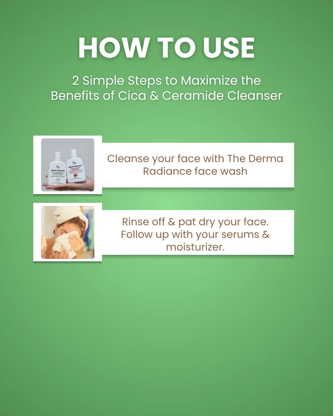 Derma Radiance Cica & Ceramide Gentle Cleanser – 125ml