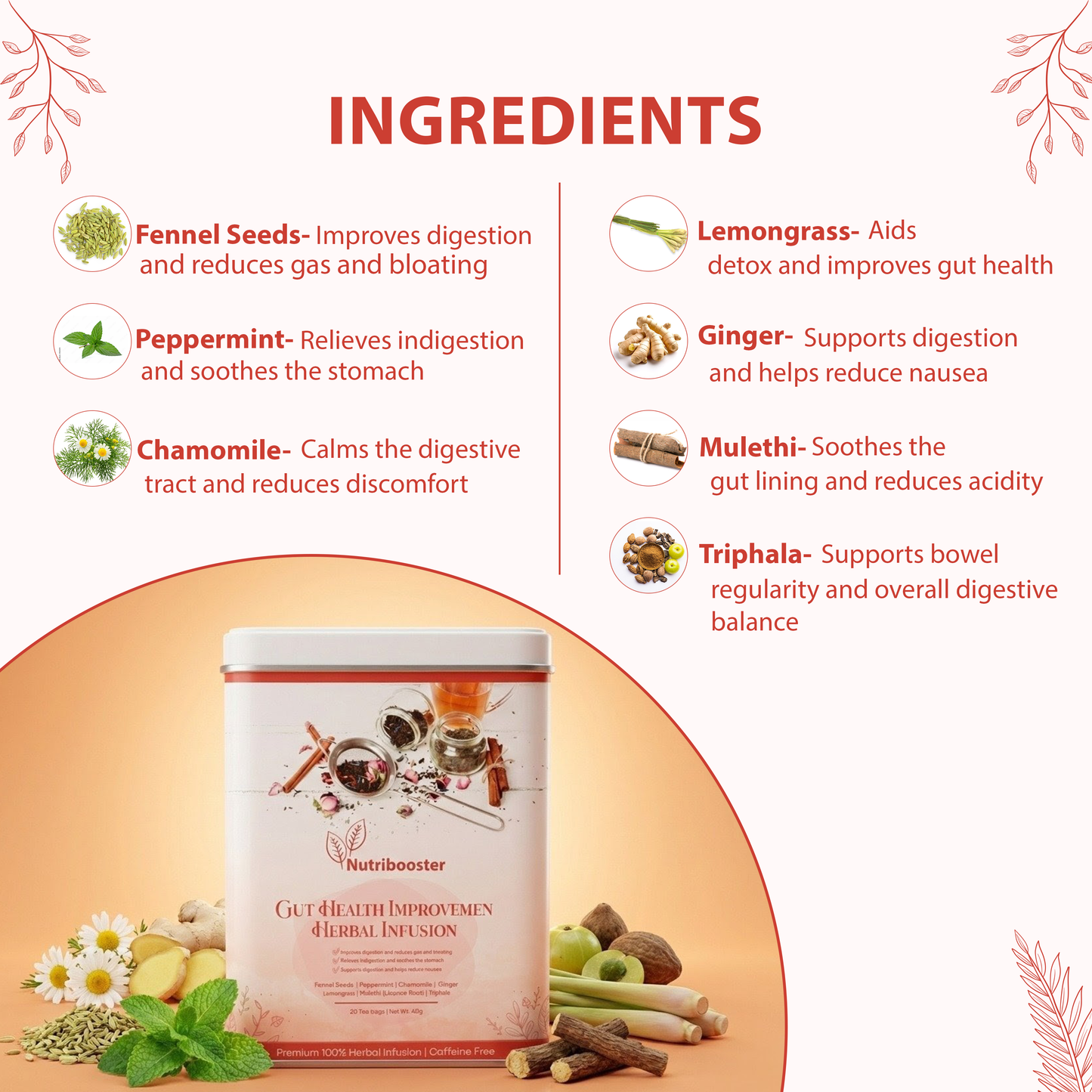 Gut Health Improvement Herbal Infusion