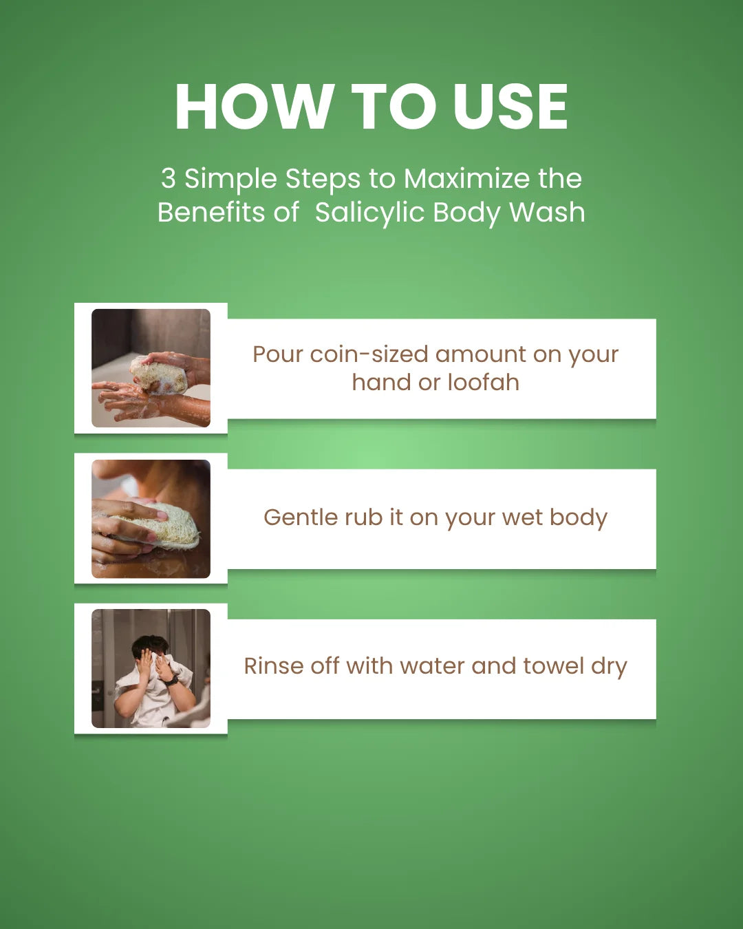 Derma Radiance 1% Salicylic Acid Daily Exfoliating Body Wash 250ml