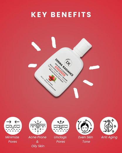 Derma Radiance AHA BHA Cleanser – 125ml