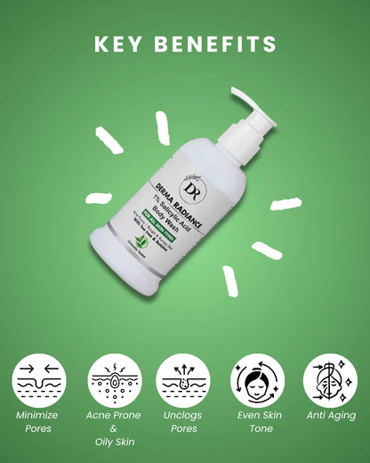Derma Radiance 1% Salicylic Acid Daily Exfoliating Body Wash 250ml